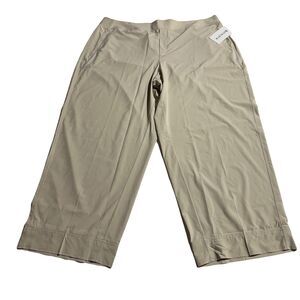 Athleta Pants Brooklyn Heights New Wide Leg Pants Size 24 Beige NWT
